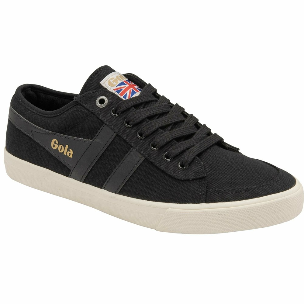 Basket Gola Vegan Comet Plimsoll Noir Noir Blanche Homme | JRZZ-69322273