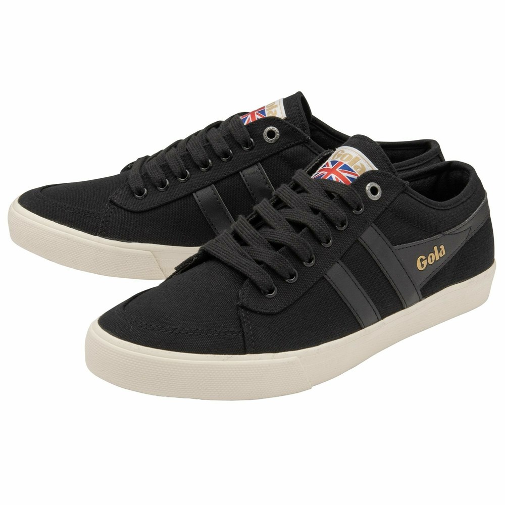 Basket Gola Vegan Comet Plimsoll Noir Noir Blanche Homme | JRZZ-69322273