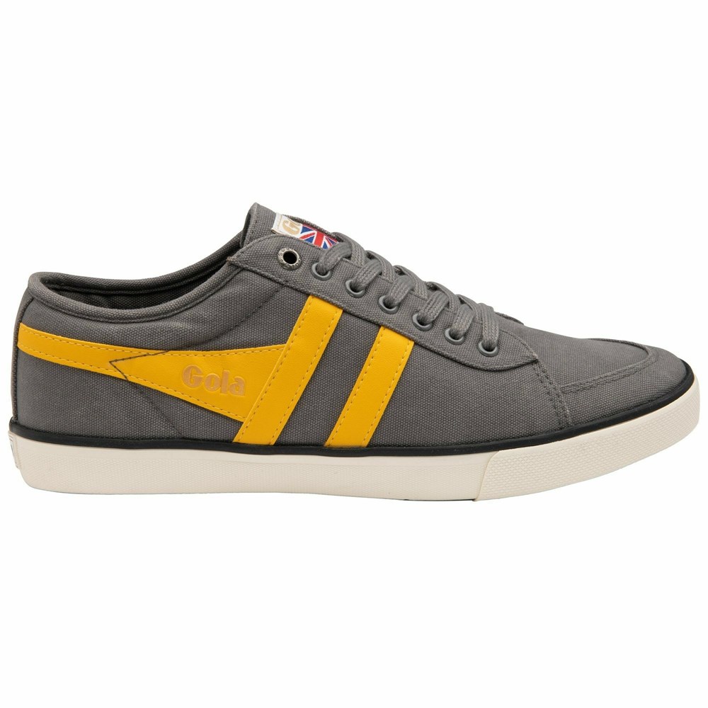 Basket Gola Vegan Comet Plimsoll Grise Orange Noir Homme | AQBY-23641357