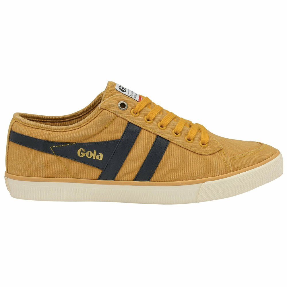 Basket Gola Vegan Comet Plimsoll Orange Bleu Marine Homme | ESHA-23776040