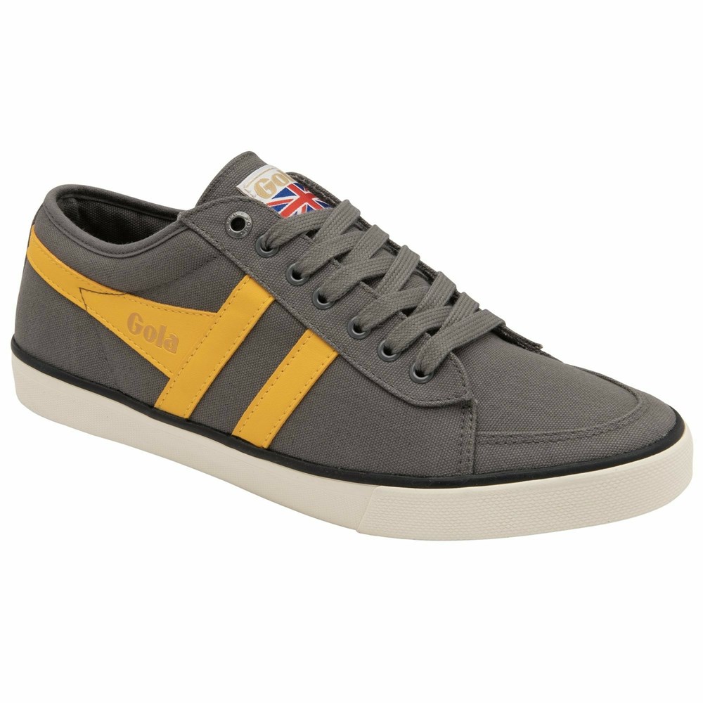 Basket Gola Vegan Comet Plimsoll Grise Orange Noir Homme | AQBY-23641357