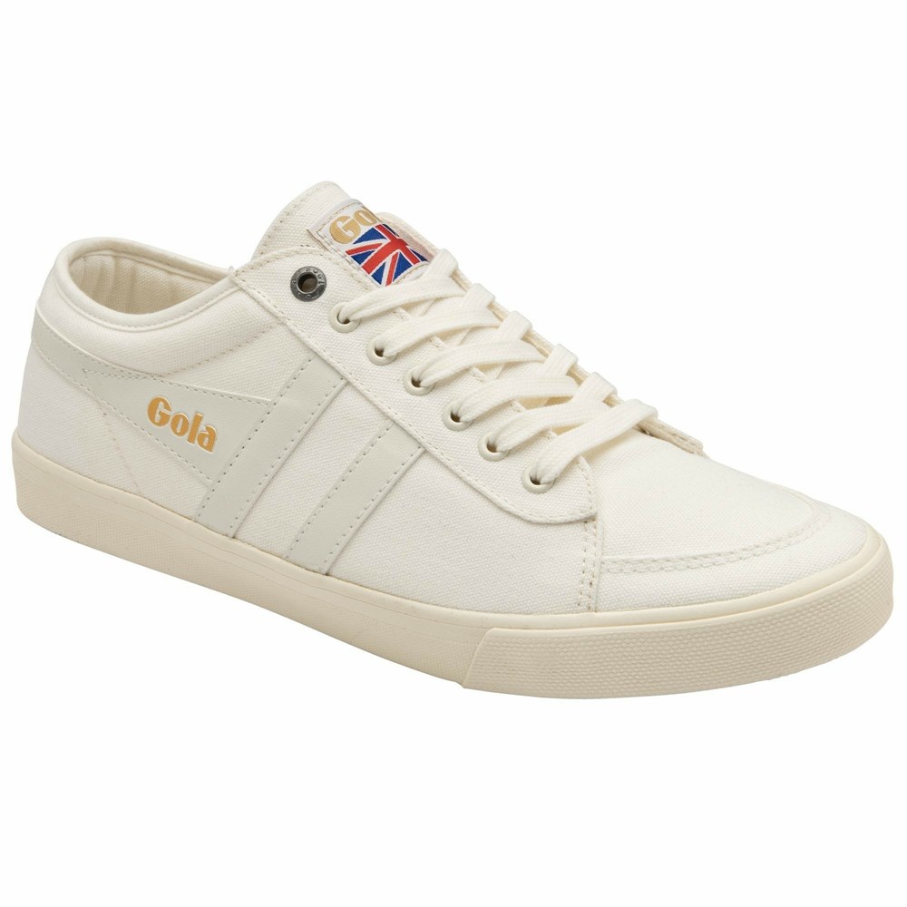 Basket Gola Vegan Comet Plimsoll Blanche Blanche Homme | AXTB-26318973