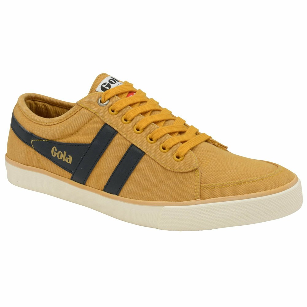 Basket Gola Vegan Comet Plimsoll Orange Bleu Marine Homme | ESHA-23776040