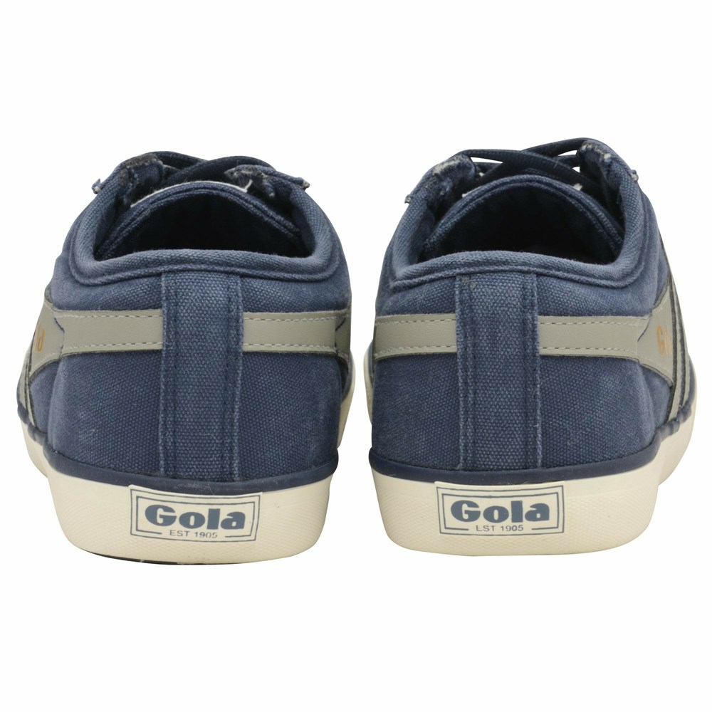 Basket Gola Vegan Comet Plimsoll Bleu Marine Grise Clair Homme | RBME-81315343