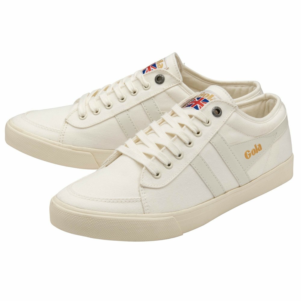 Basket Gola Vegan Comet Plimsoll Blanche Blanche Homme | AXTB-26318973