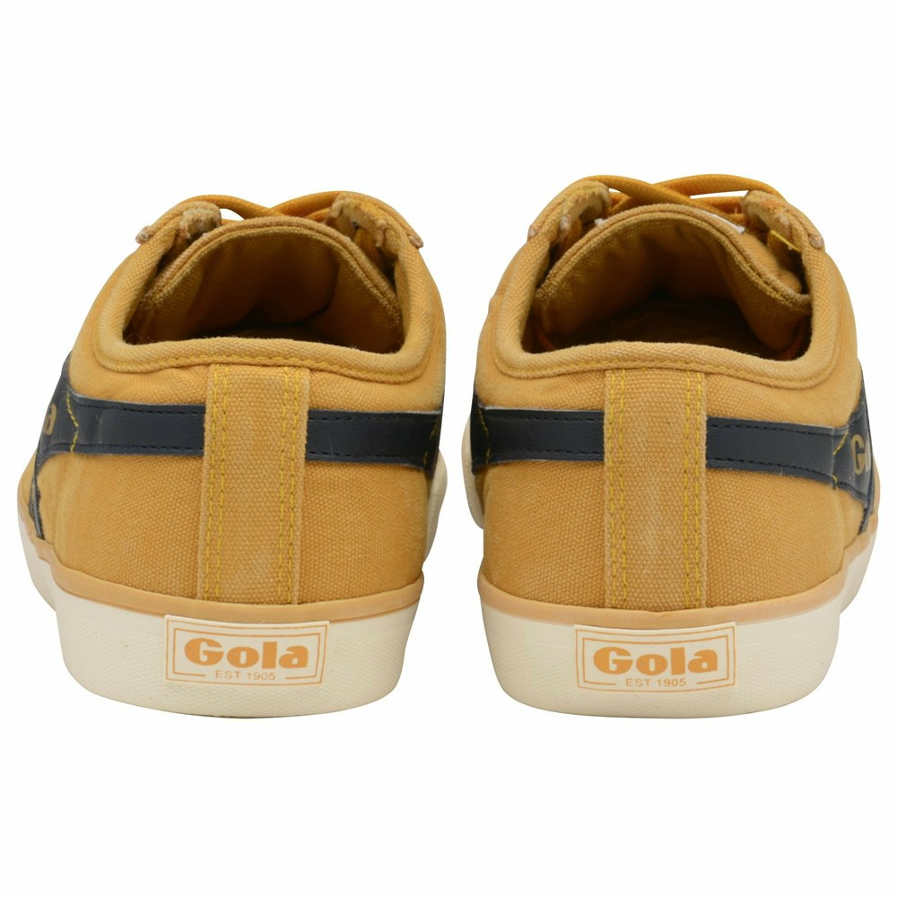 Basket Gola Vegan Comet Plimsoll Orange Bleu Marine Homme | ESHA-23776040