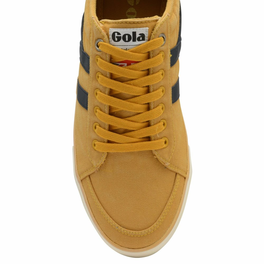 Basket Gola Vegan Comet Plimsoll Orange Bleu Marine Homme | ESHA-23776040