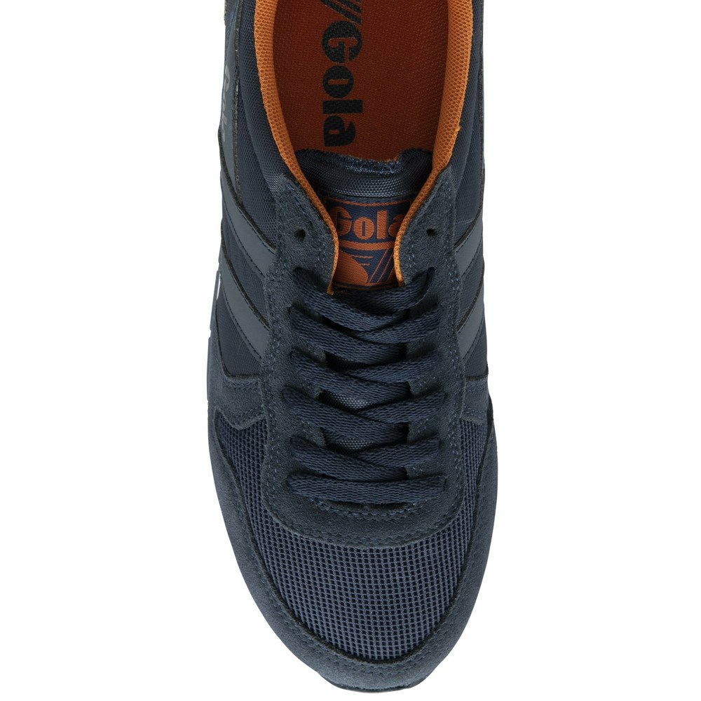 Basket Gola Daytona Bleu Marine Grise Orange Homme | UPRC-29158132