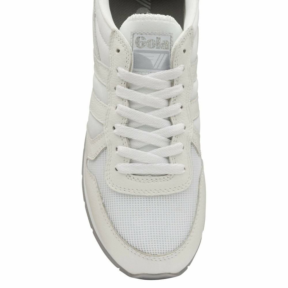 Basket Gola Daytona Cuir Blanche Homme | NREC-95417388