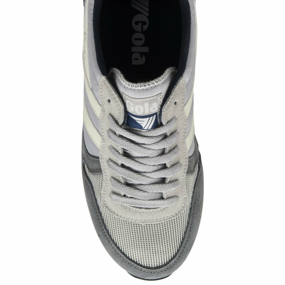 Basket Gola Daytona Grise Clair Blanche Homme | KKIH-69890124