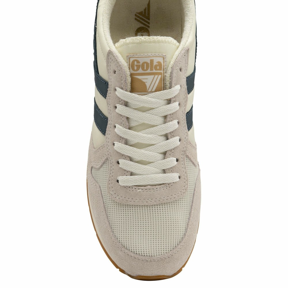 Basket Gola Daytona Blanche Bleu Homme | LANV-30574735