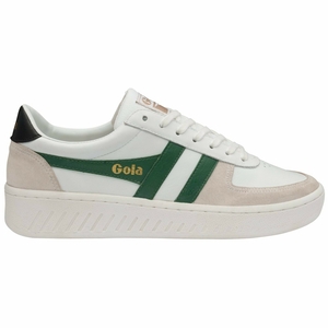 Basket Gola Grandslam Classiche Blanche Vert Noir Homme | WNFI-63487475