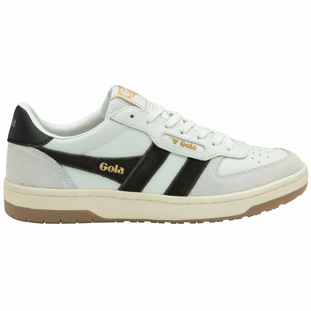 Basket Gola Hawk Blanche Noir Homme | HHMW-99501892