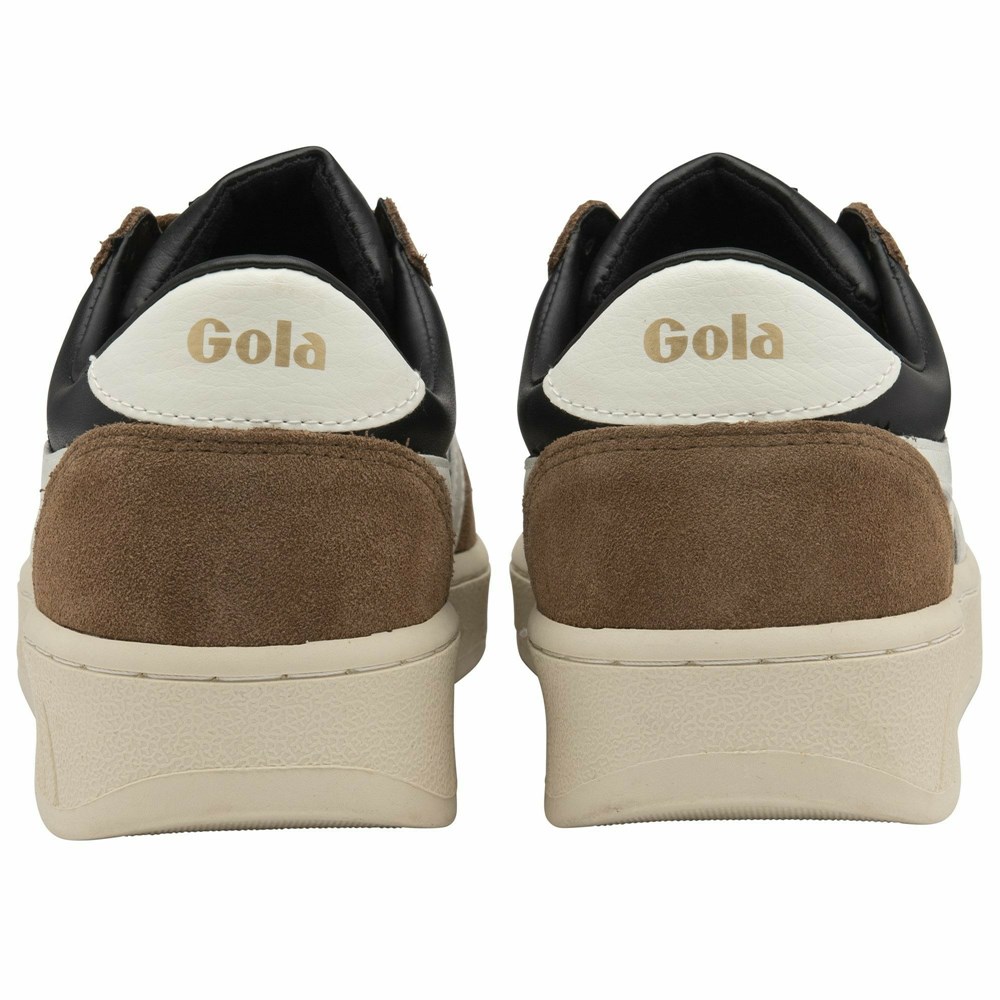 Basket Gola Grandslam Quadrant Noir Marron Blanche Homme | ACWD-55477226