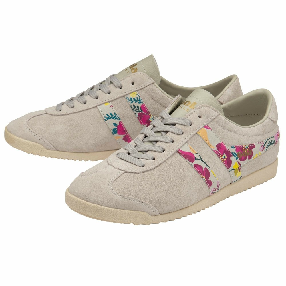 Basket Gola Bullet Floral Blanche Multicolore Femme | VHJO-99620576