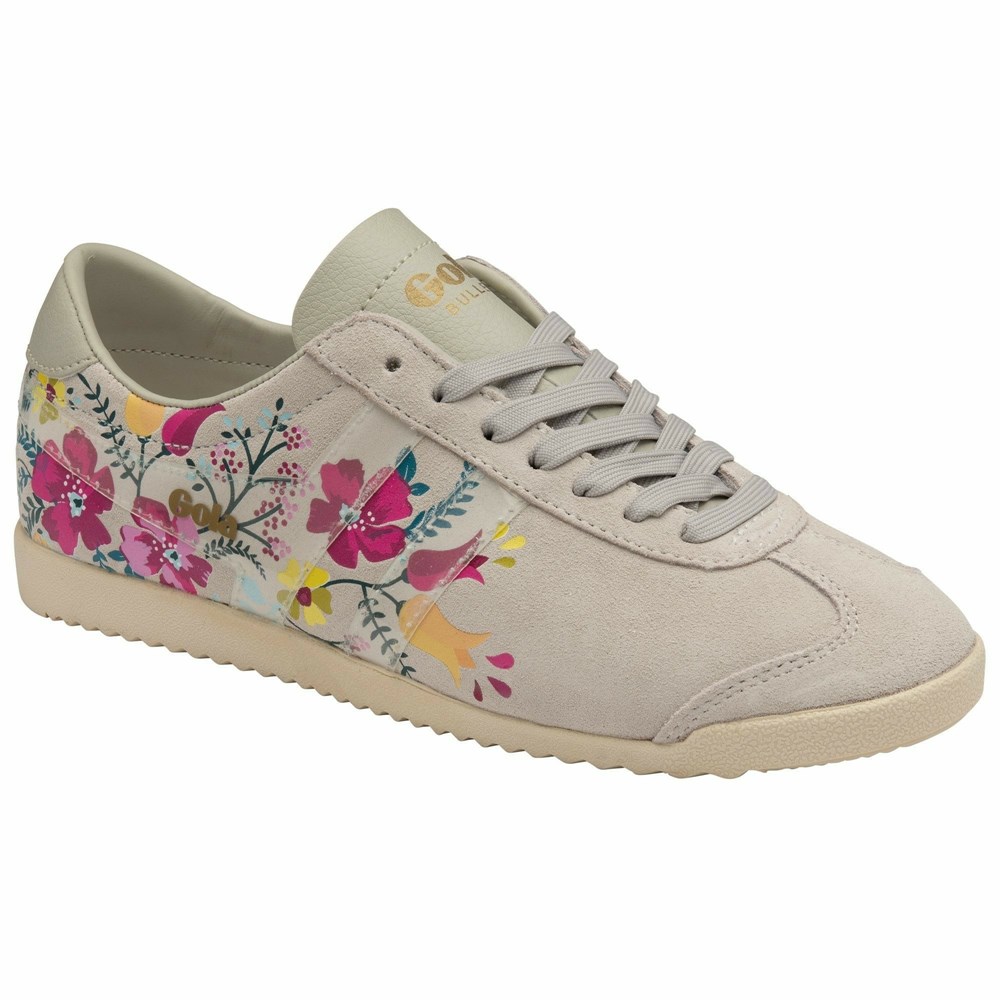 Basket Gola Bullet Floral Blanche Multicolore Femme | LACM-52799863