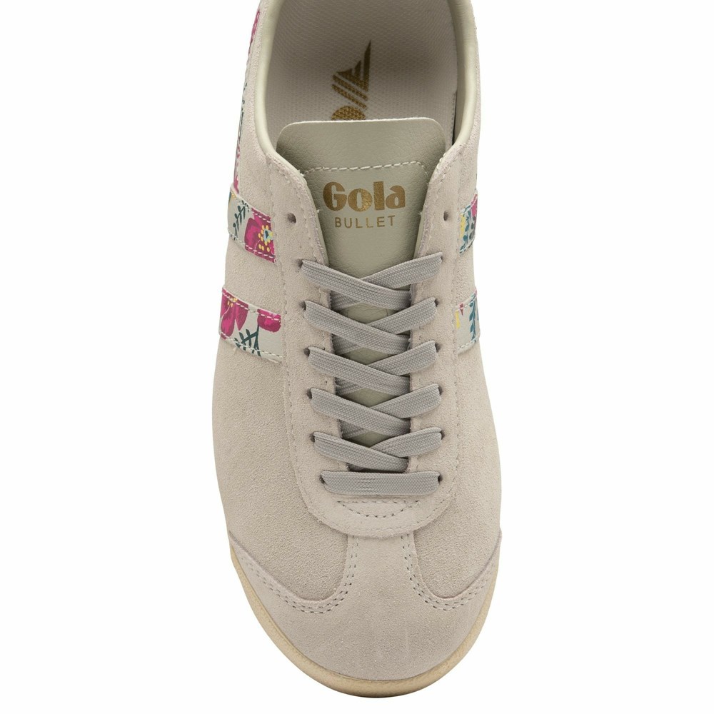 Basket Gola Bullet Floral Blanche Multicolore Femme | VHJO-99620576