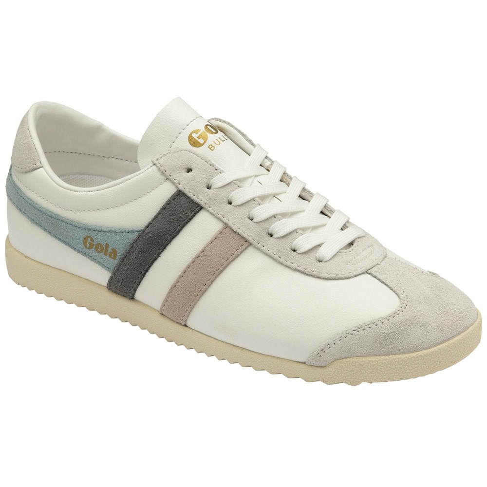 Basket Gola Bullet Trident Blanche Bleu Femme | PCCO-99269948