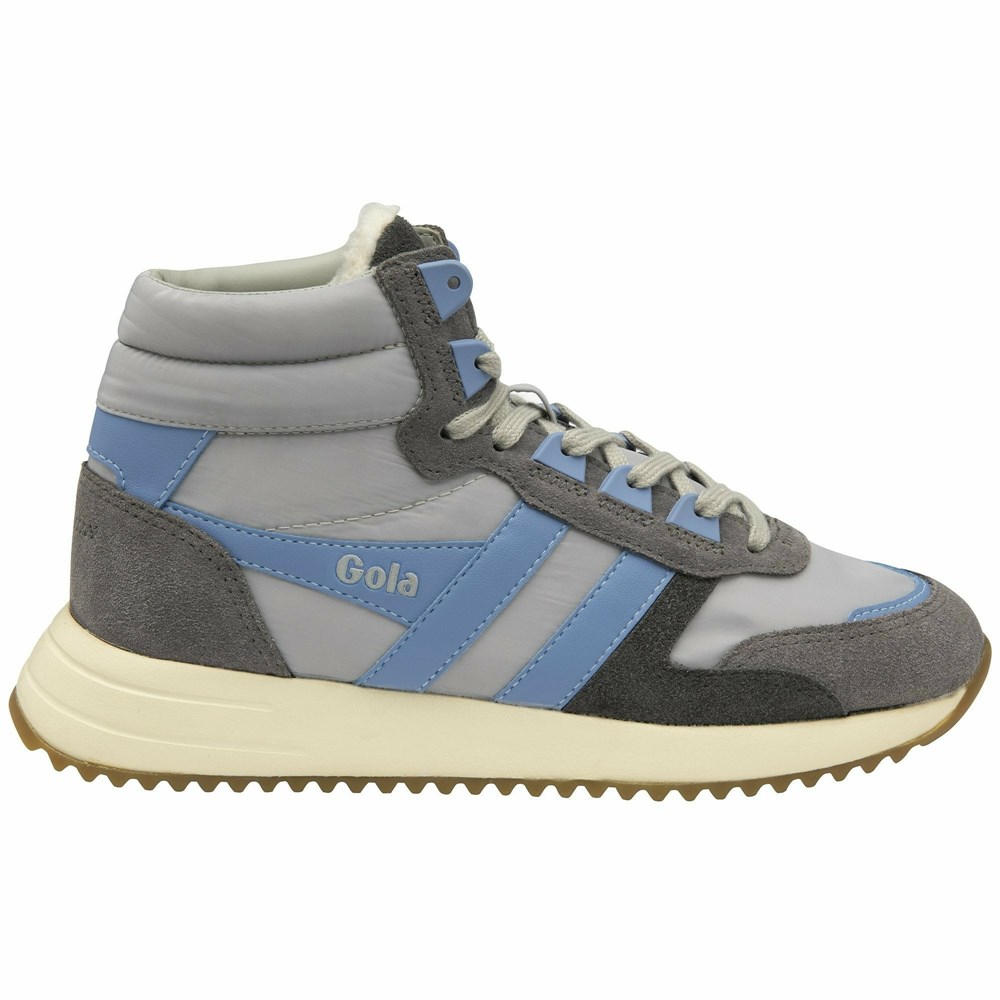 Basket Gola Chicago High Grise Clair Bleu Femme | AMAY-89856302