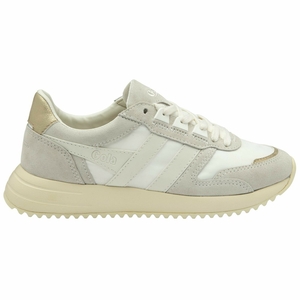 Basket Gola Chicago Glimmer Blanche Doré Femme | ZIGH-61792679