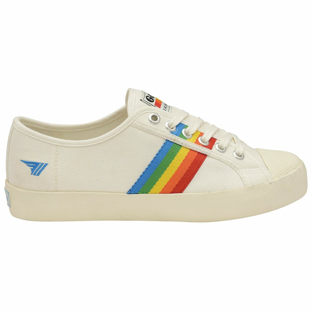 Basket Gola Vegan Coaster Rainbow Blanche Multicolore Femme | FOCZ-61549131