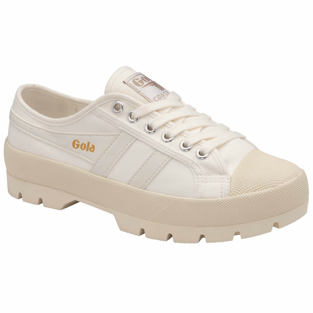 Basket Gola Vegan Coaster Peak Blanche Femme | FALI-20603292