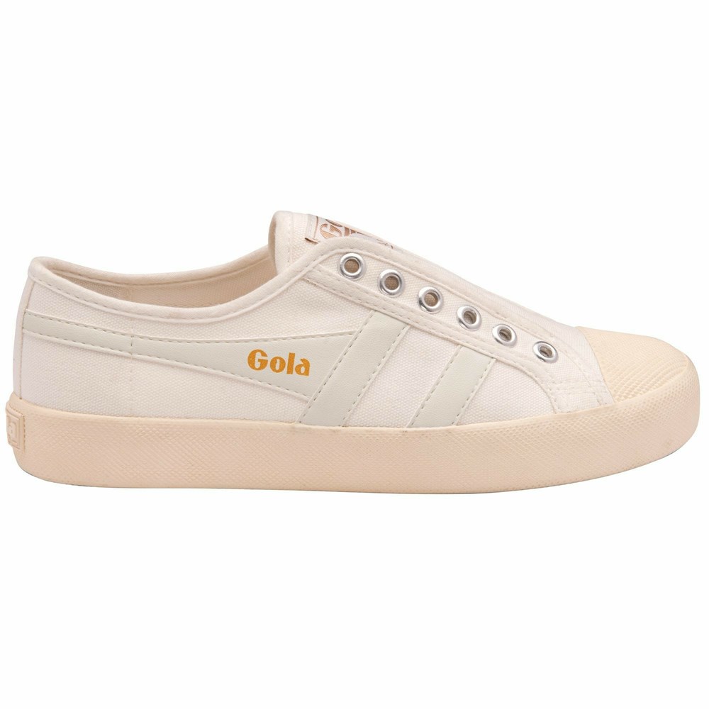 Basket Gola Vegan Coaster Slip Blanche Femme | HEOU-38182842