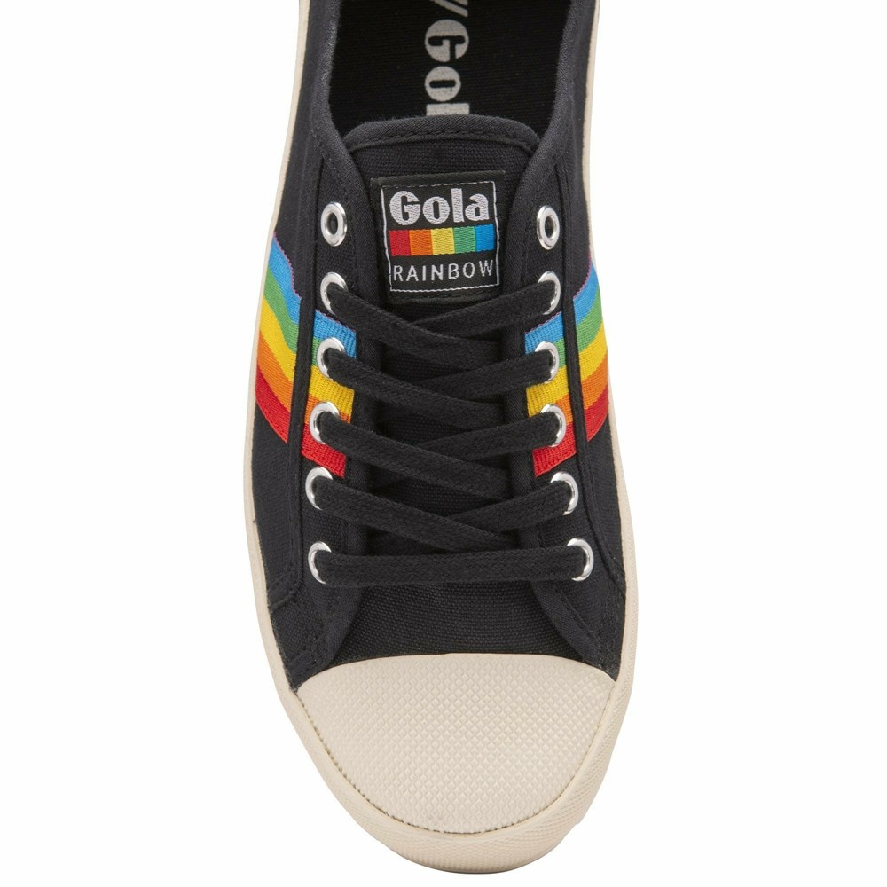 Basket Gola Vegan Coaster Peak Rainbow Noir Multicolore Femme | HCZV-91527976