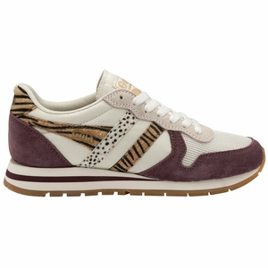 Basket Gola Daytona Safari Blanche Bordeaux Femme | AGCS-87731658