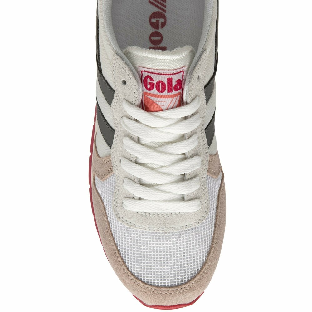 Basket Gola Daytona Blanche Grise Femme | XTBW-18613330