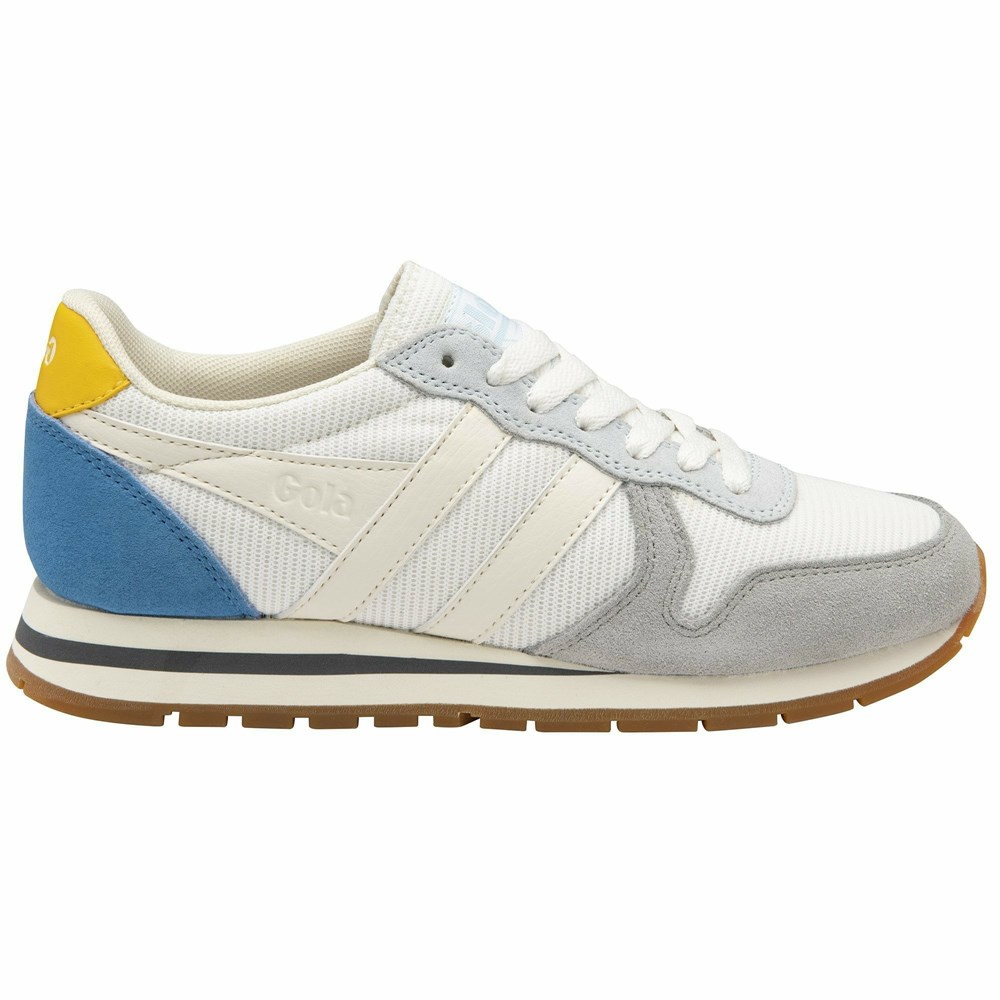 Basket Gola Daytona Mesh Blanche Bleu Orange Femme | MESX-79787274