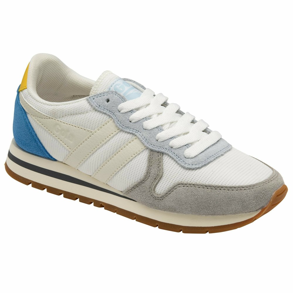 Basket Gola Daytona Mesh Blanche Bleu Orange Femme | MESX-79787274