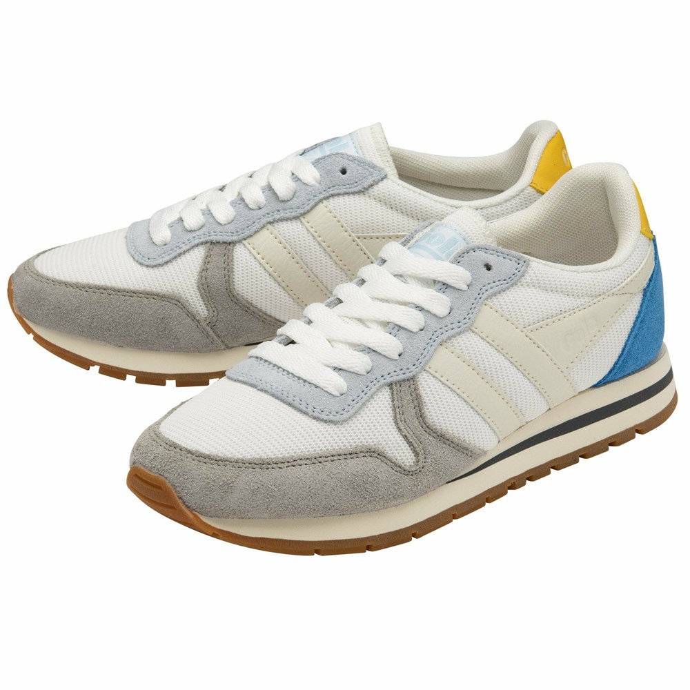 Basket Gola Daytona Mesh Blanche Bleu Orange Femme | MESX-79787274