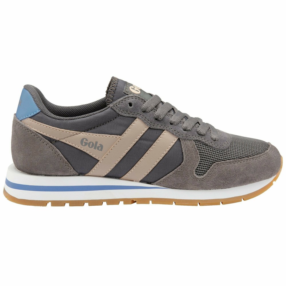 Basket Gola Daytona Grise Bleu Femme | ANHR-49497573