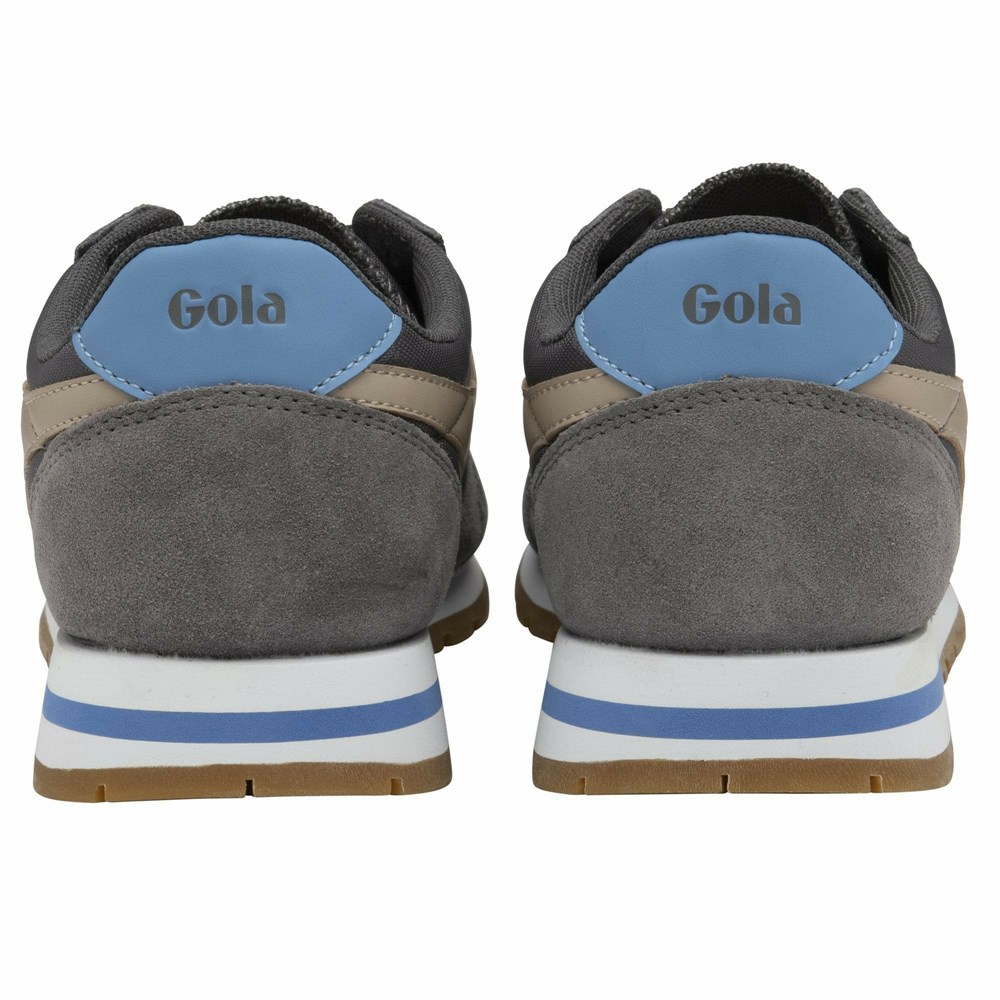 Basket Gola Daytona Grise Bleu Femme | ANHR-49497573