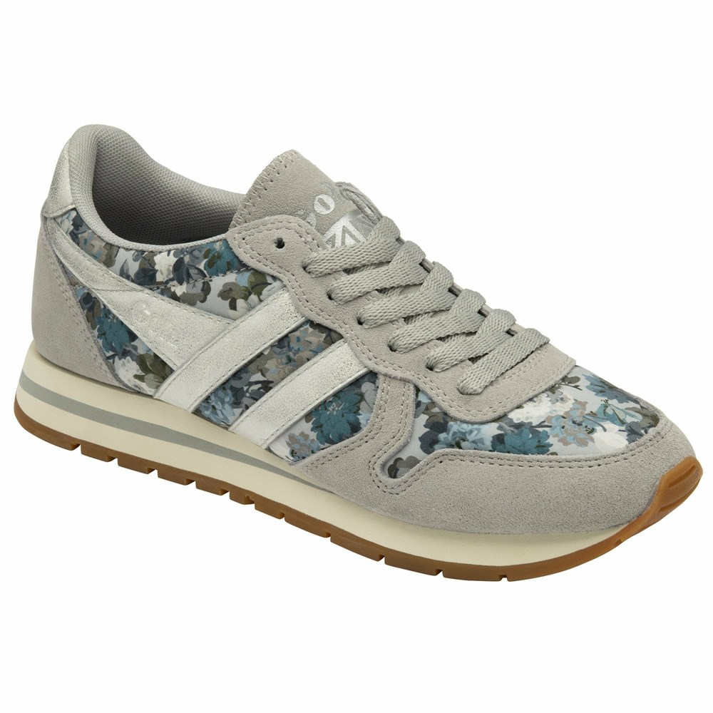 Basket Gola Daytona LBTY CG Grise Clair Argent Multicolore Femme | NQTI-88473682