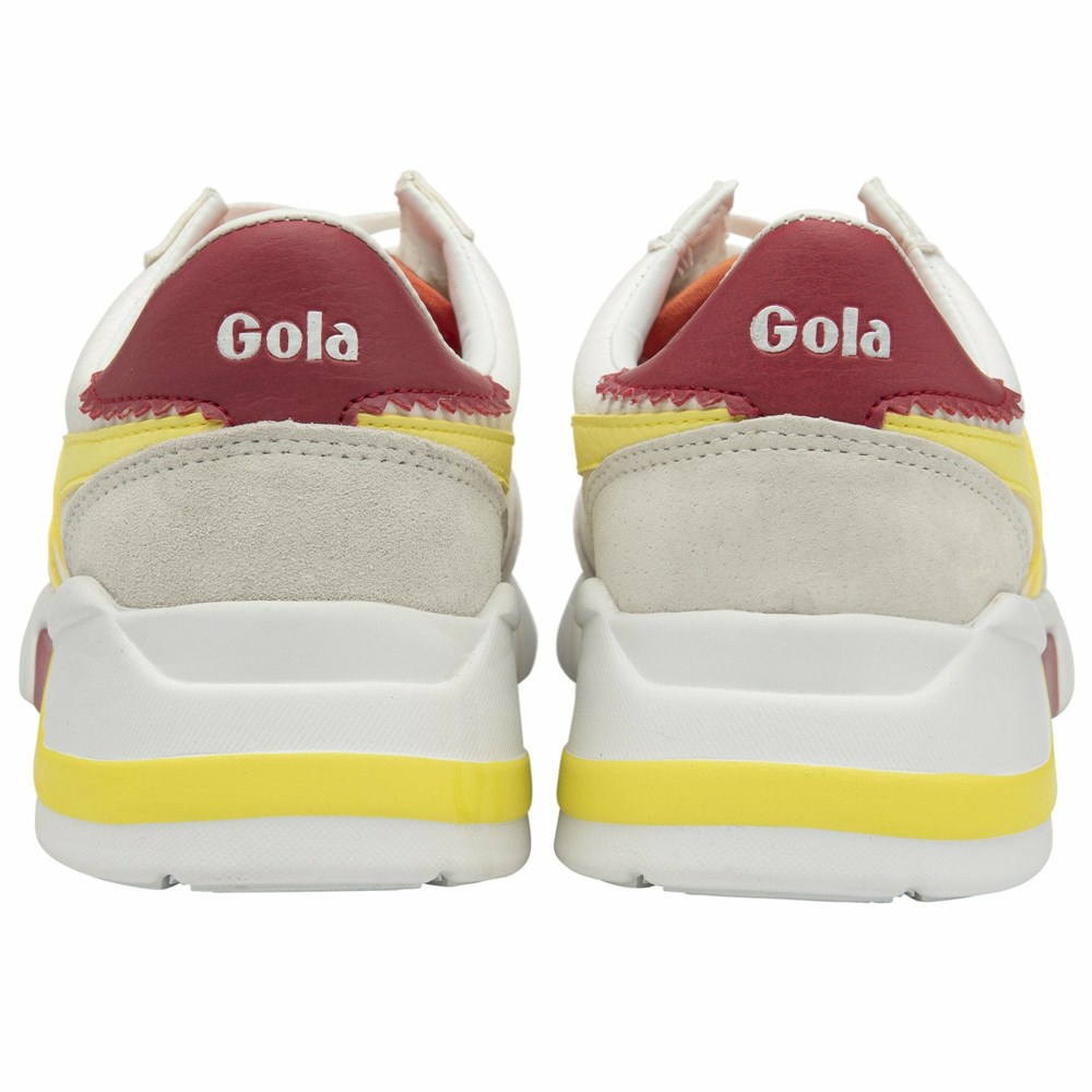 Basket Gola Eclipse California Blanche Femme | TEUZ-19039034