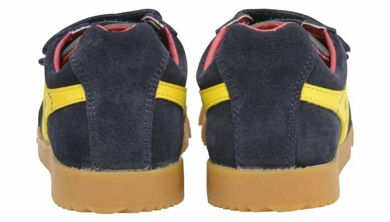 Basket Gola Harrier Brides Bleu Marine Orange Rouge Enfant | UGFG-82516591