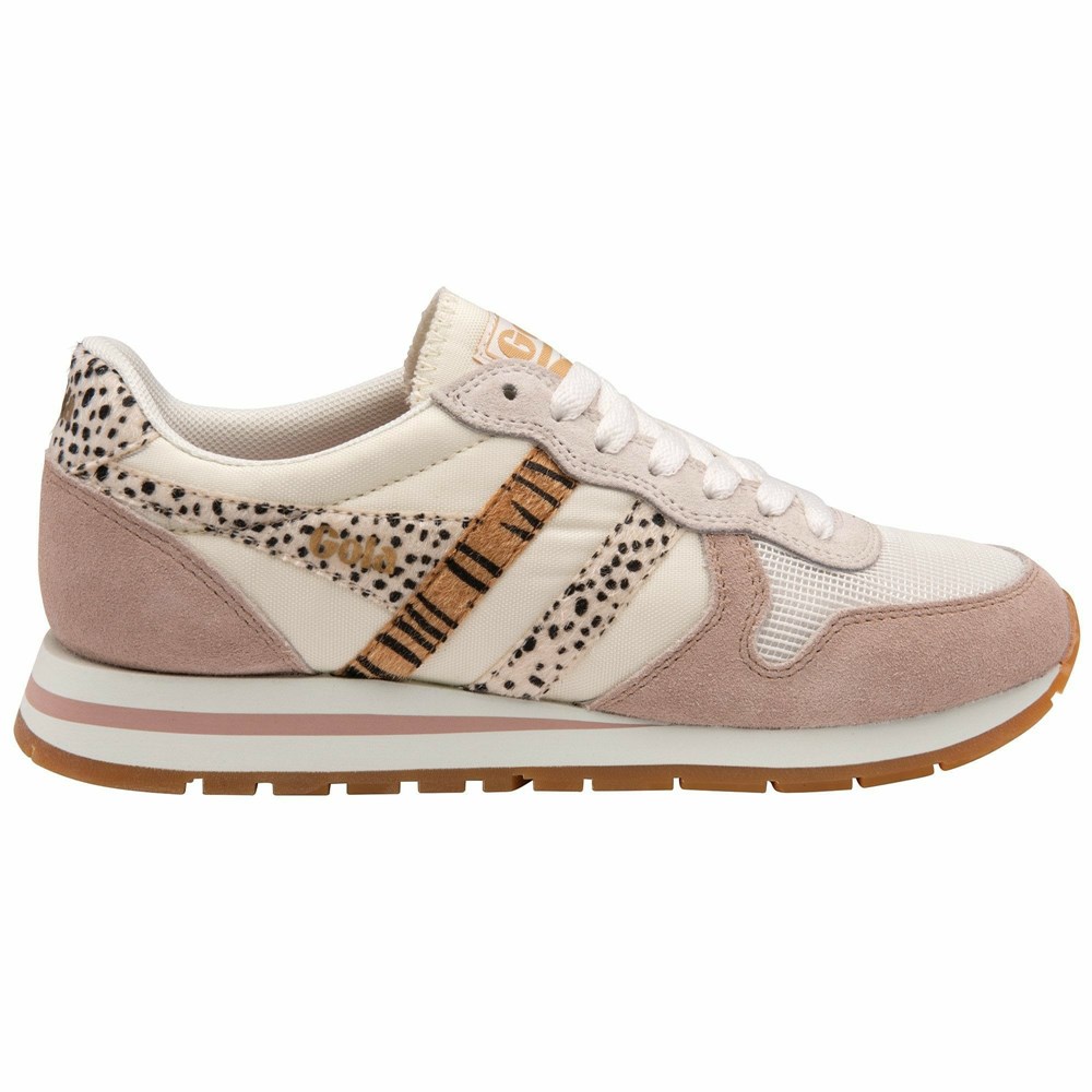 Basket Gola Daytona Safari Blanche Femme | OAKG-70792506