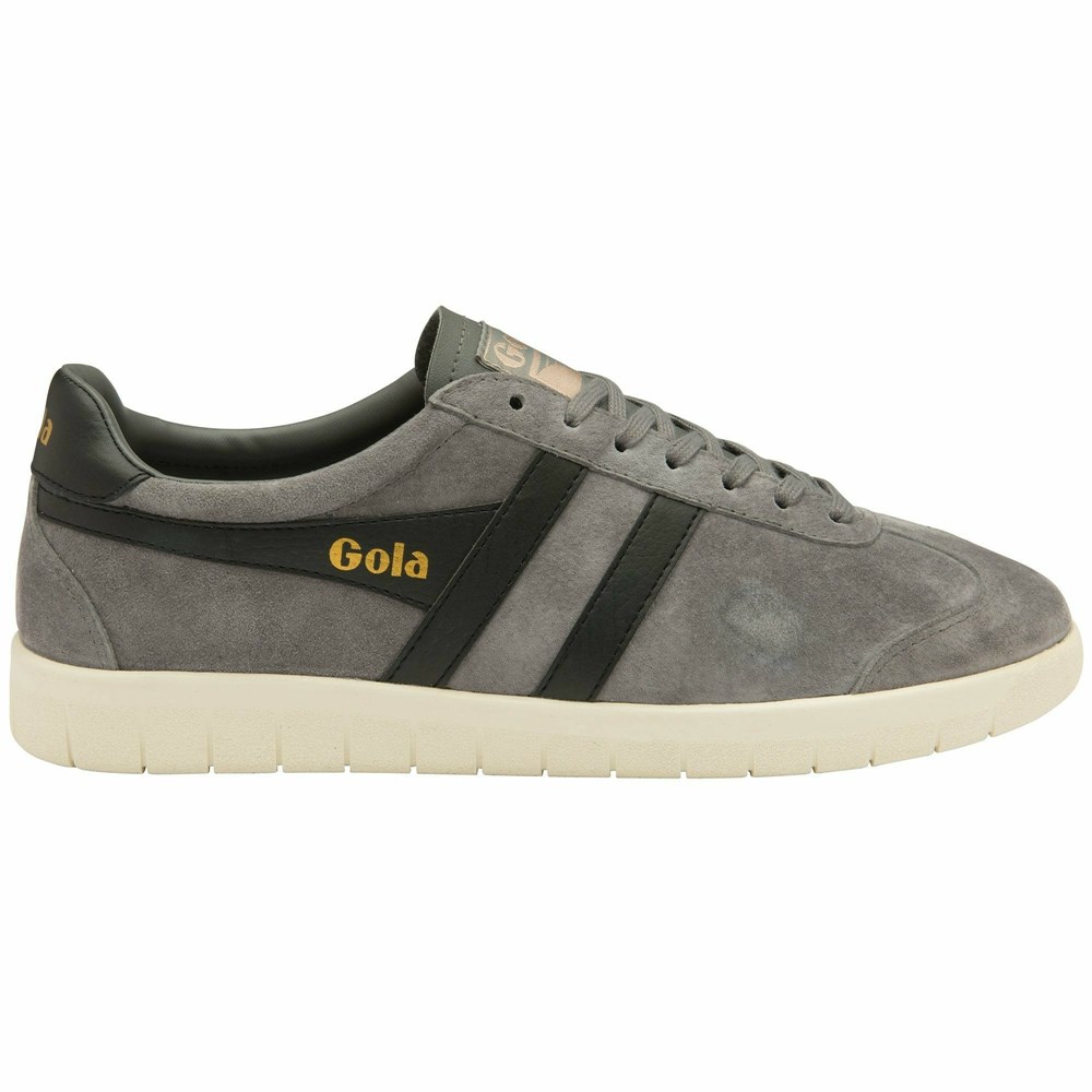 Basket Gola Hurricane Daim Grise Noir Blanche Homme | NDVA-90130663