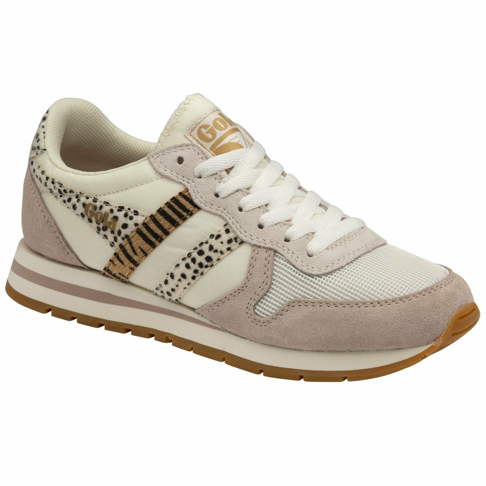 Basket Gola Daytona Safari Blanche Femme | OAKG-70792506