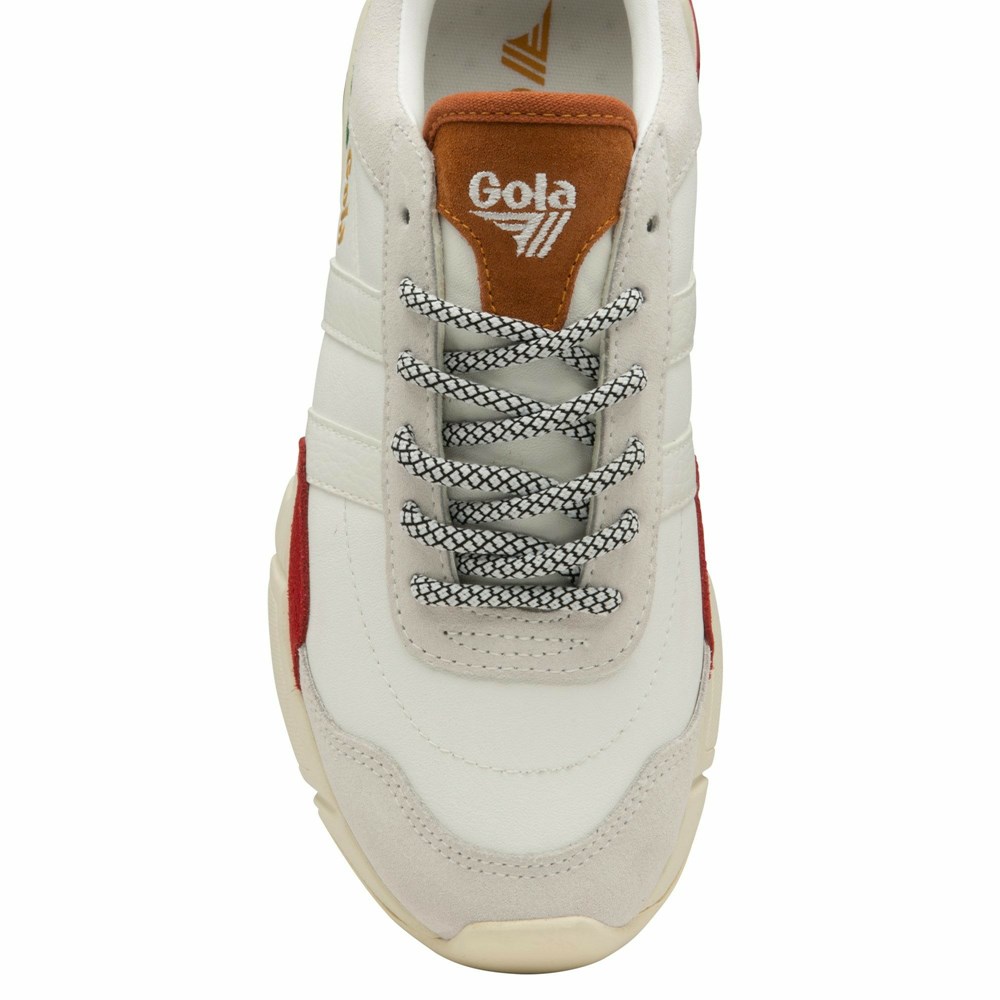 Basket Gola Eclipse Trident Blanche Multicolore Femme | EILM-37189307