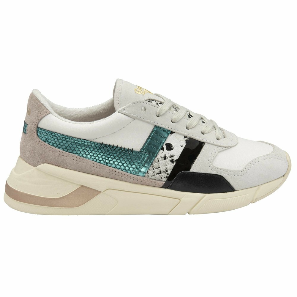 Basket Gola Eclipse Mode Blanche Multicolore Femme | VLPK-74629098