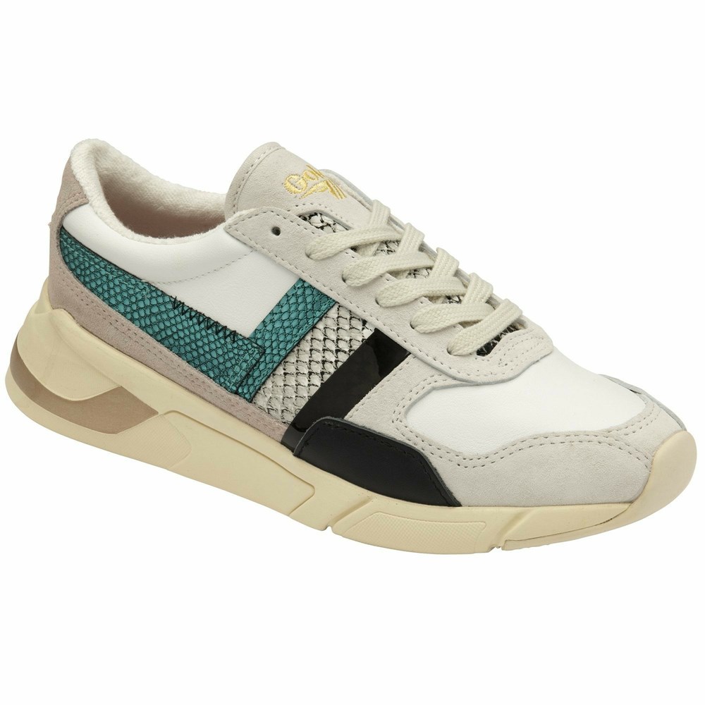 Basket Gola Eclipse Mode Blanche Multicolore Femme | VLPK-74629098