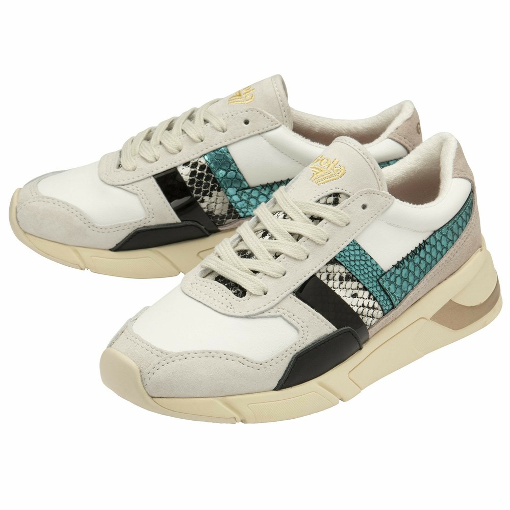 Basket Gola Eclipse Mode Blanche Multicolore Femme | VLPK-74629098