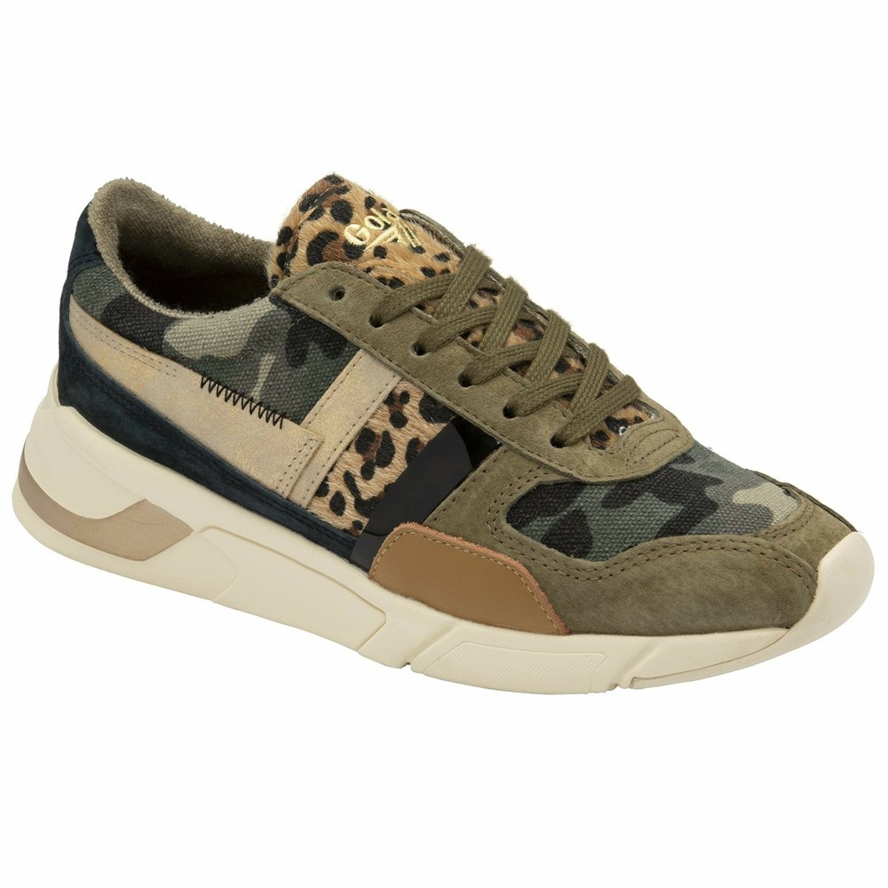 Basket Gola Eclipse Mode Camouflage Leopard Multicolore Femme | GVEZ-17152839