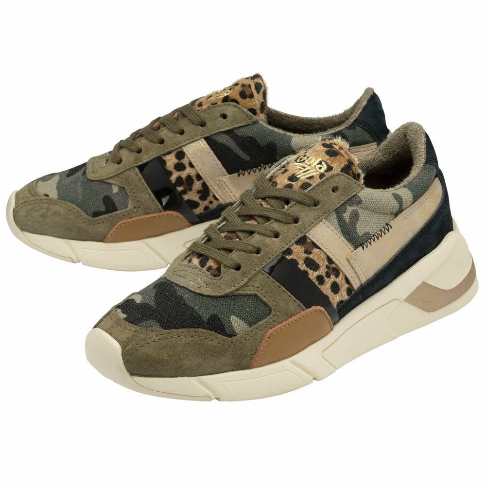 Basket Gola Eclipse Mode Camouflage Leopard Multicolore Femme | GVEZ-17152839