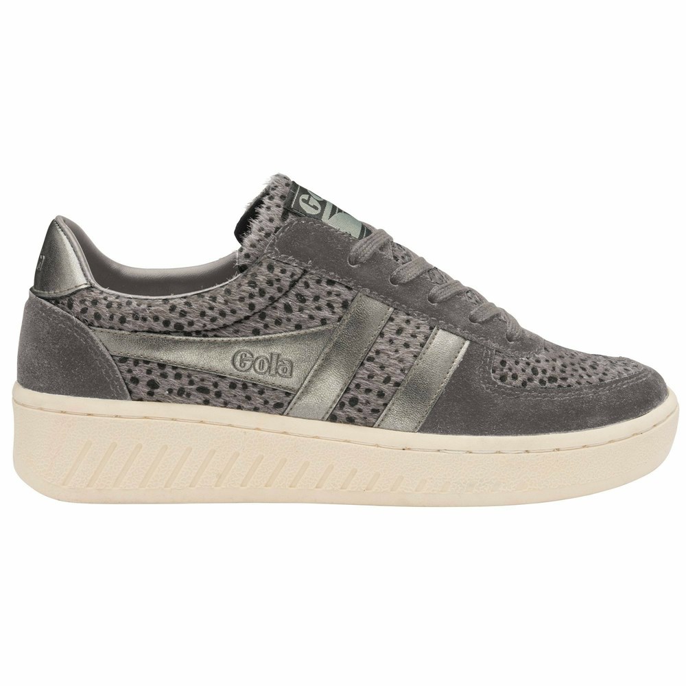 Basket Gola Grandslam Savanna Bleu Grise Femme | EXZT-16857916