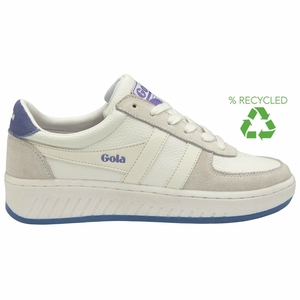 Basket Gola Grandslam 88 Blanche Lavande Femme | HJFH-65891472