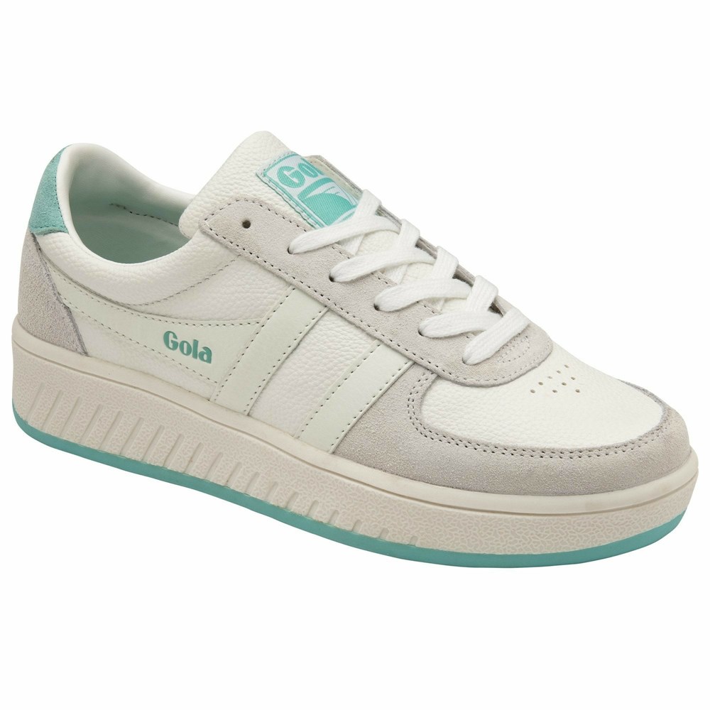 Basket Gola Grandslam 88 Blanche Femme | CWEH-80983782